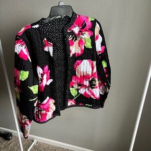 Floral button up  jacket